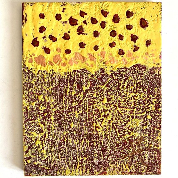 Digging Deep - Original Abstract Art Encaustic Wax Painting 8x10in Home Decor - Picture 2 of 12